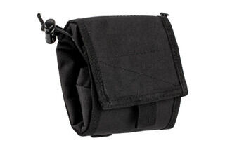 The Red Rock Outdoor Gear Black Folding Ammo Dump Pouch is compatible with MOLLE webbing